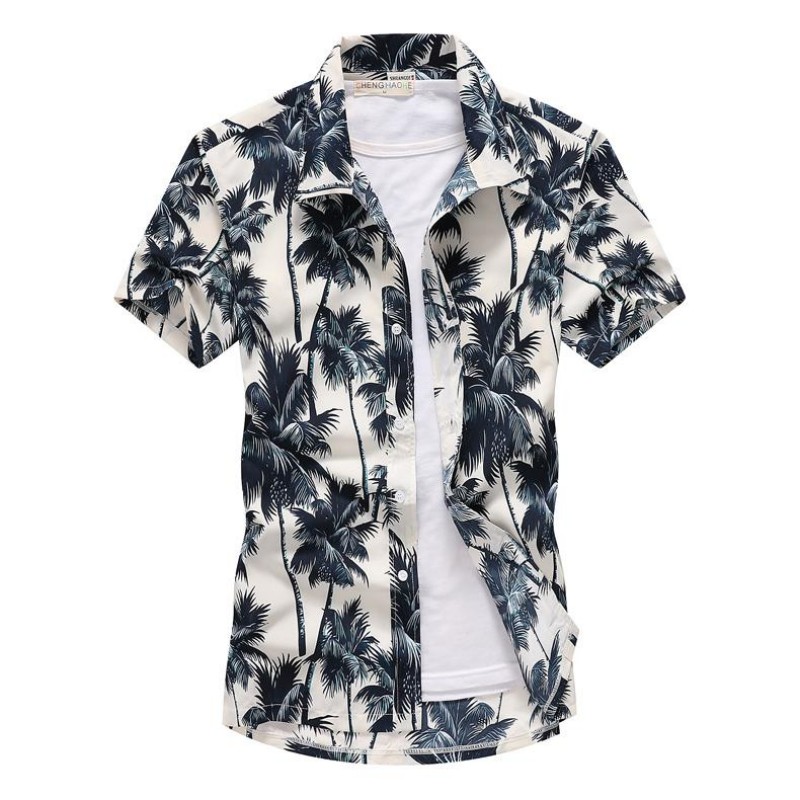 Vintage Hawaiian Floral Shirt - Zomer Heren Hawaiiaanse Casual Kraag Shirts