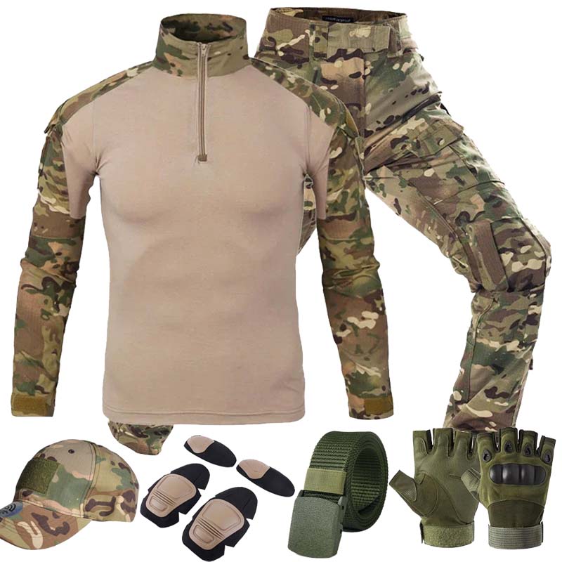 Tactical Military Shirt Cargo - MC Outdoor Tactische Pakken MultiCam Uniform