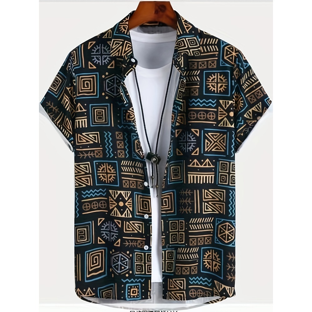Vintage Hawaiian Floral Shirt - Ademende dunne stof Multi-stijl Hawaiiaans overhemd