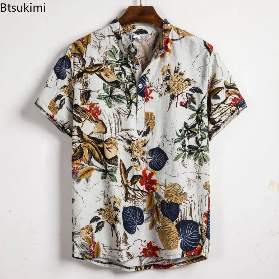 Vintage Hawaiian Floral Shirt - Hot Koop Mannen Hawaiiaanse Bloemenprint Shirt