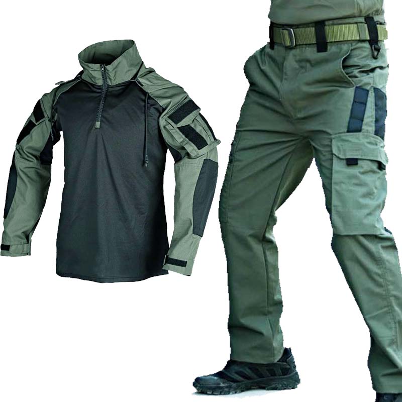 Tactical Military Shirt Cargo - Tactische uniformset Militair kikkeroverhemd + cargobroek