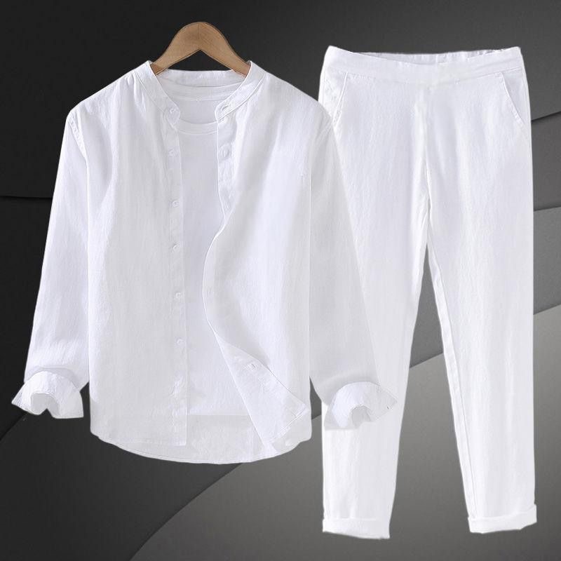 Lichtgewicht, ademende katoene - Mens Linen Shirt Long Sleeve recensie en prijs