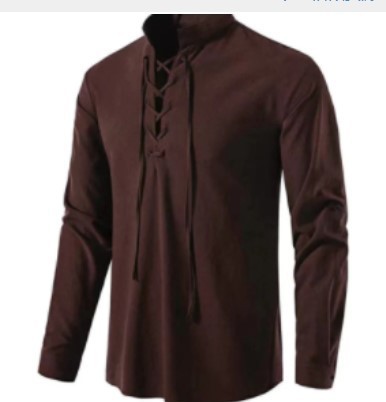 Heren piratenoverhemd Viking R - Medieval Gothic Lace Up Pirate Shirt recensie en prijs
