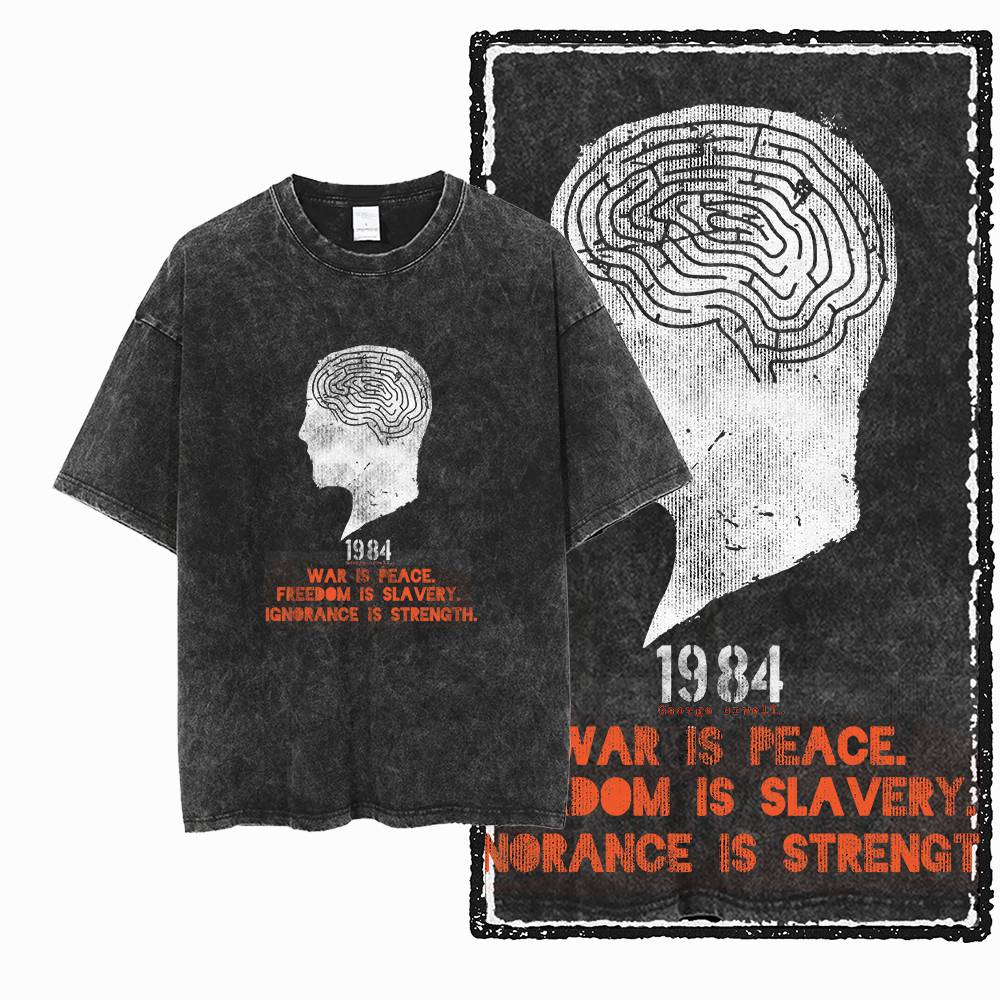 G02 Exclusief 100% katoenen gr - Acid Wash Vintage Graphic T Shirt recensie en prijs