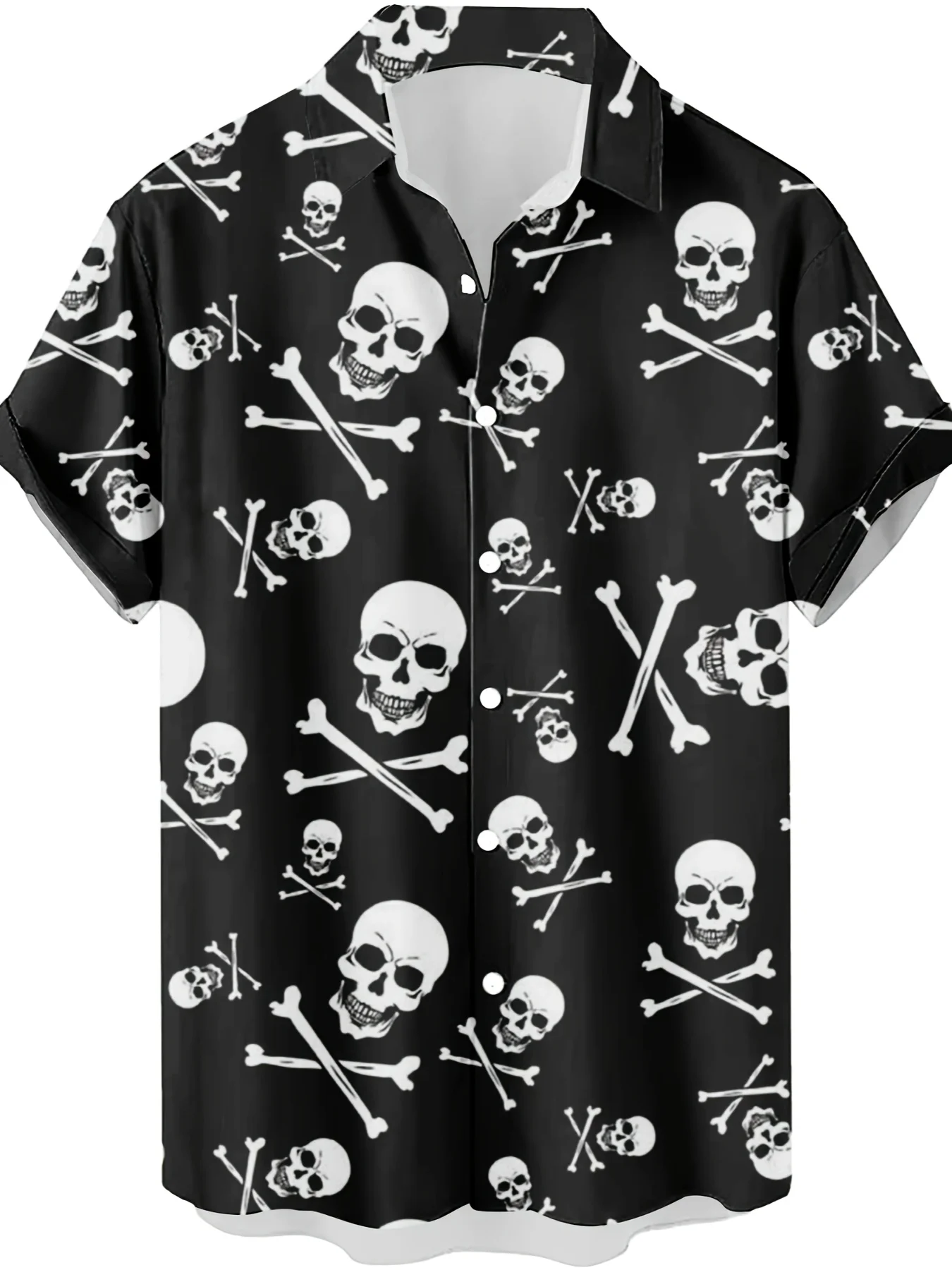 Vintage Horror Skull Crossbone - Vintage Hawaiian Floral Shirt recensie en prijs