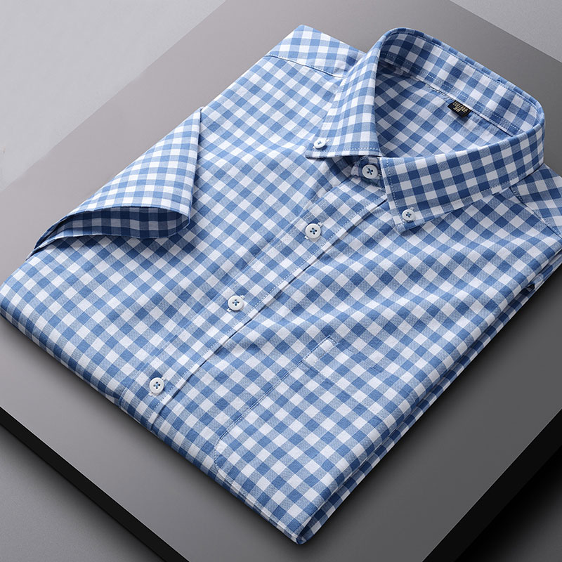 Zomer Nieuw 100% Katoenen Oxfo - Oxford Cotton Casual Shirt Business recensie en prijs