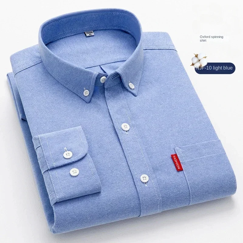 100% Puur Katoenen Heren Effen - Oxford Cotton Casual Shirt Business recensie en prijs