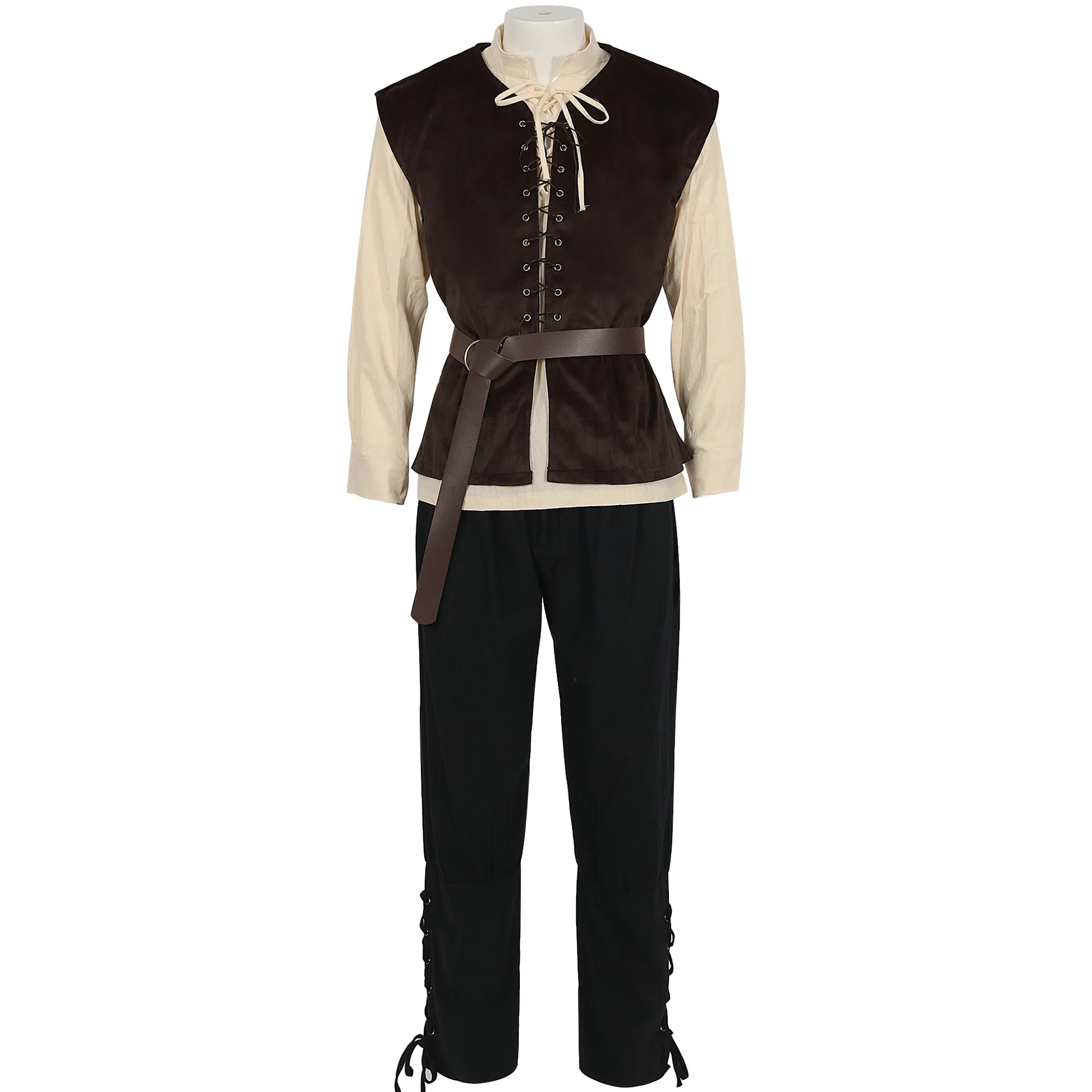 Middeleeuwse shirts gotische s - Medieval Gothic Lace Up Pirate Shirt recensie en prijs