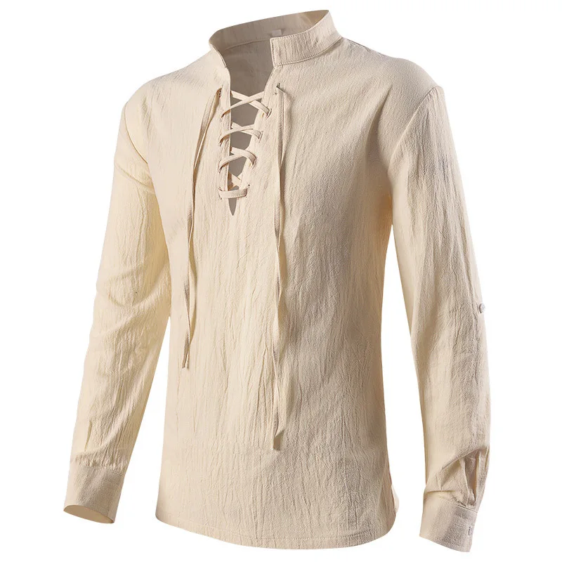 Middeleeuwse shirts gotische s - Medieval Gothic Lace Up Pirate Shirt recensie en prijs