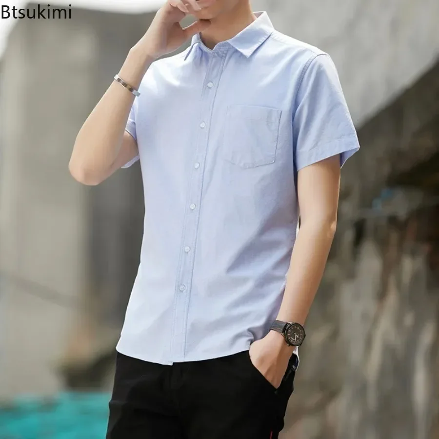 2026 Heren Casual 100% Katoene - Oxford Cotton Casual Shirt Business recensie en prijs