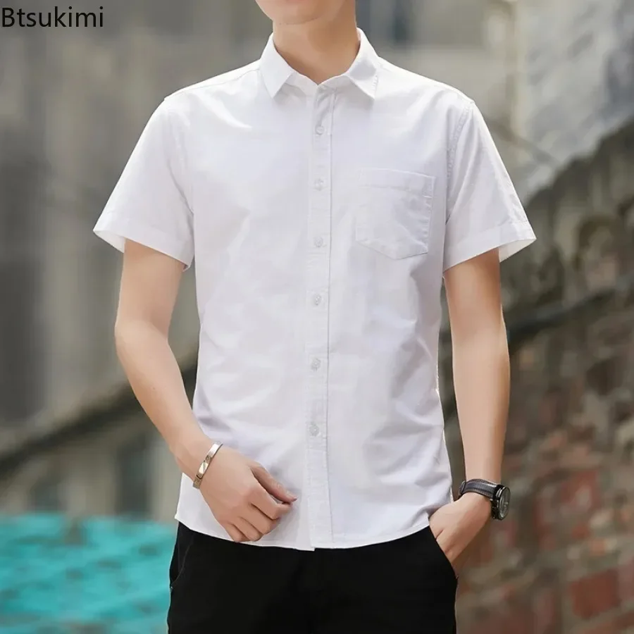 2026 Heren Casual 100% Katoene - Oxford Cotton Casual Shirt Business recensie en prijs