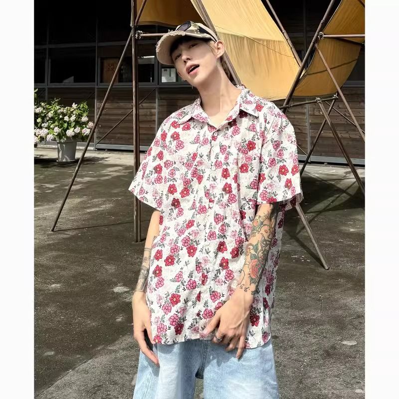 Mannen Trendy Vintage Bloemenp - Vintage Hawaiian Floral Shirt recensie en prijs