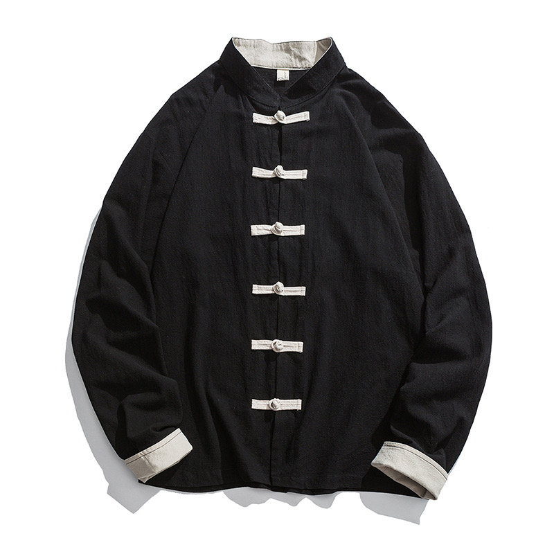 2026 Nieuwe Kimono Jas Mannen  - Mens Linen Shirt Long Sleeve recensie en prijs