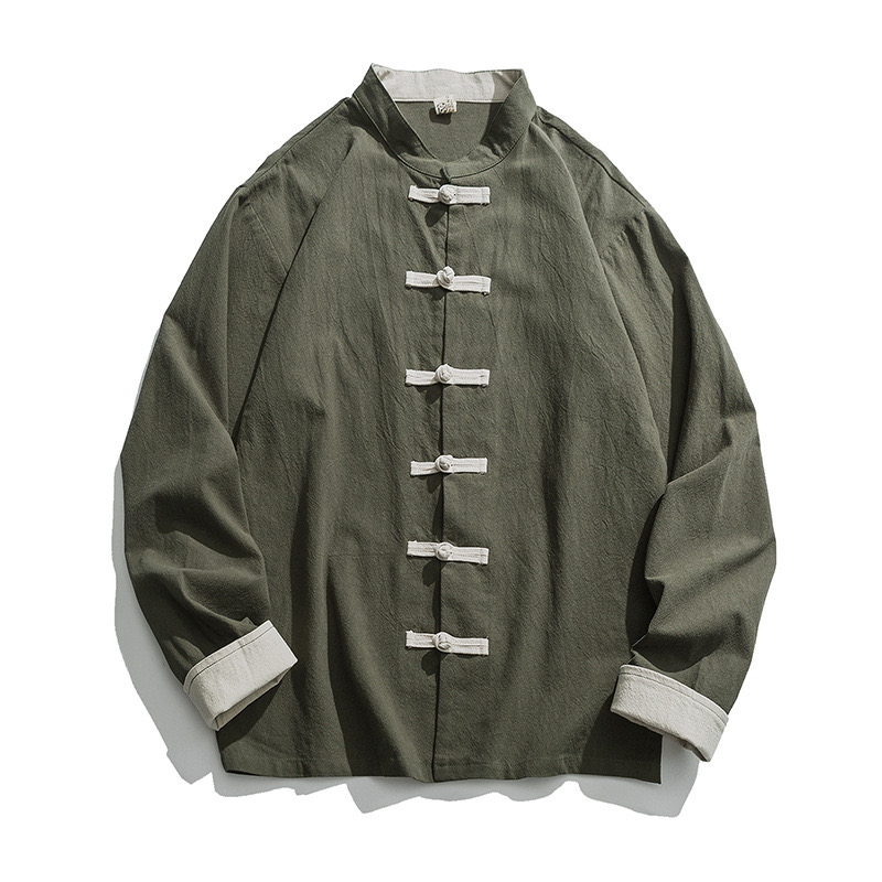2026 Nieuwe Kimono Jas Mannen  - Mens Linen Shirt Long Sleeve recensie en prijs