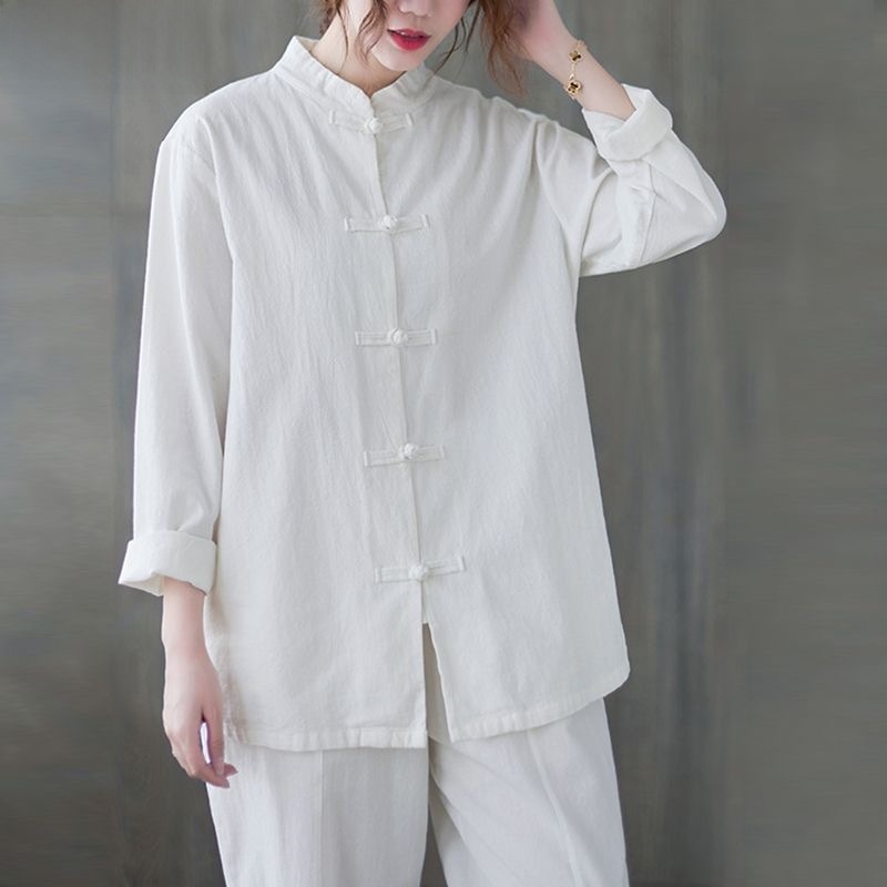 Loszittende katoenen linnen ov - Mens Linen Shirt Long Sleeve recensie en prijs