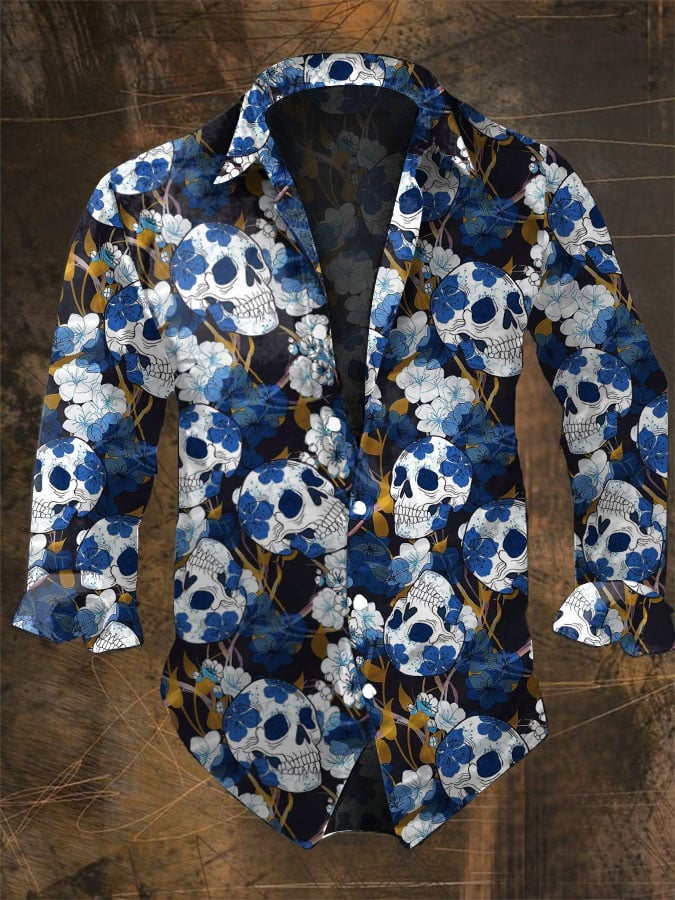 Halloween Heren Donkere Schede - Vintage Hawaiian Floral Shirt recensie en prijs