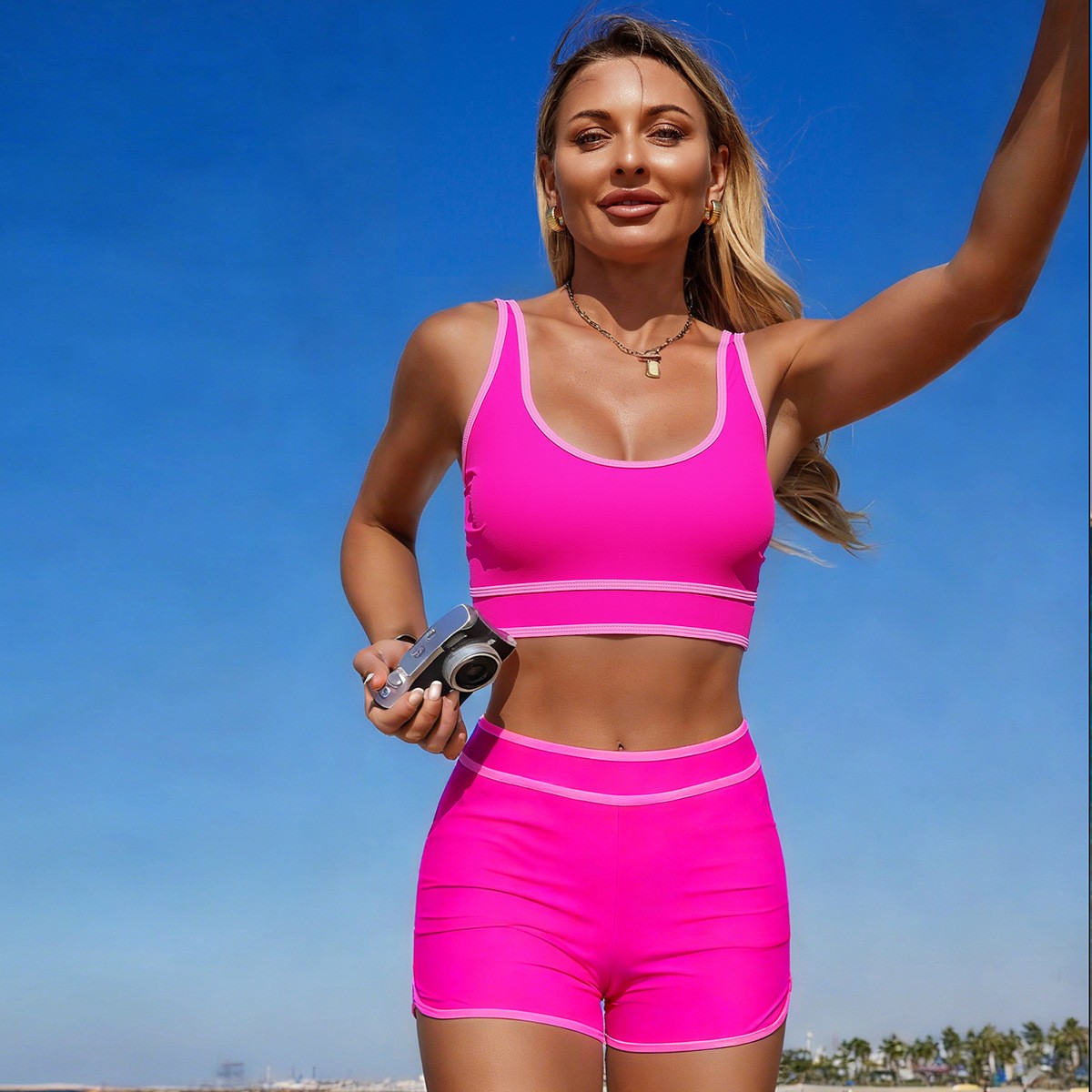 Olijfgroene bikini, mouwloos c - Shorts recensie en prijs