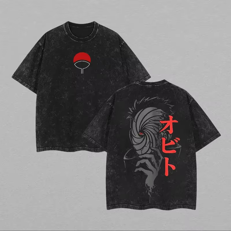 Naruto Obito Uchiha T-shirt Ma - Acid Wash Vintage Graphic T Shirt recensie en prijs
