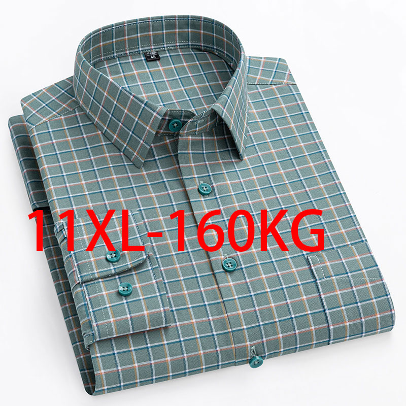 Nieuw 11XL 10XL Extra groot he - Oxford Cotton Casual Shirt Business recensie en prijs