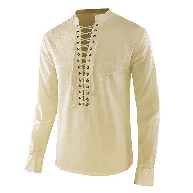 Heren Renaissance overhemd Pir - Mens Linen Shirt Long Sleeve recensie en prijs