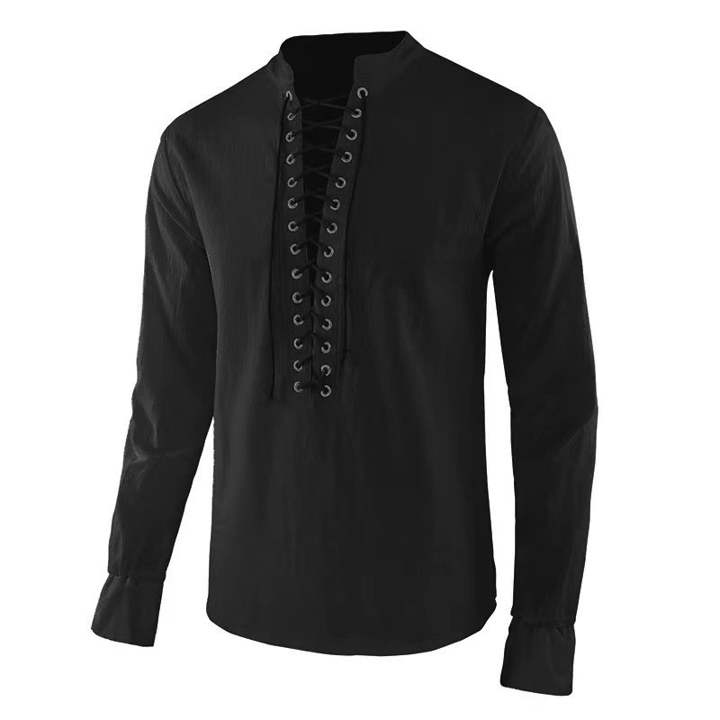 Heren Renaissance overhemd Pir - Mens Linen Shirt Long Sleeve recensie en prijs